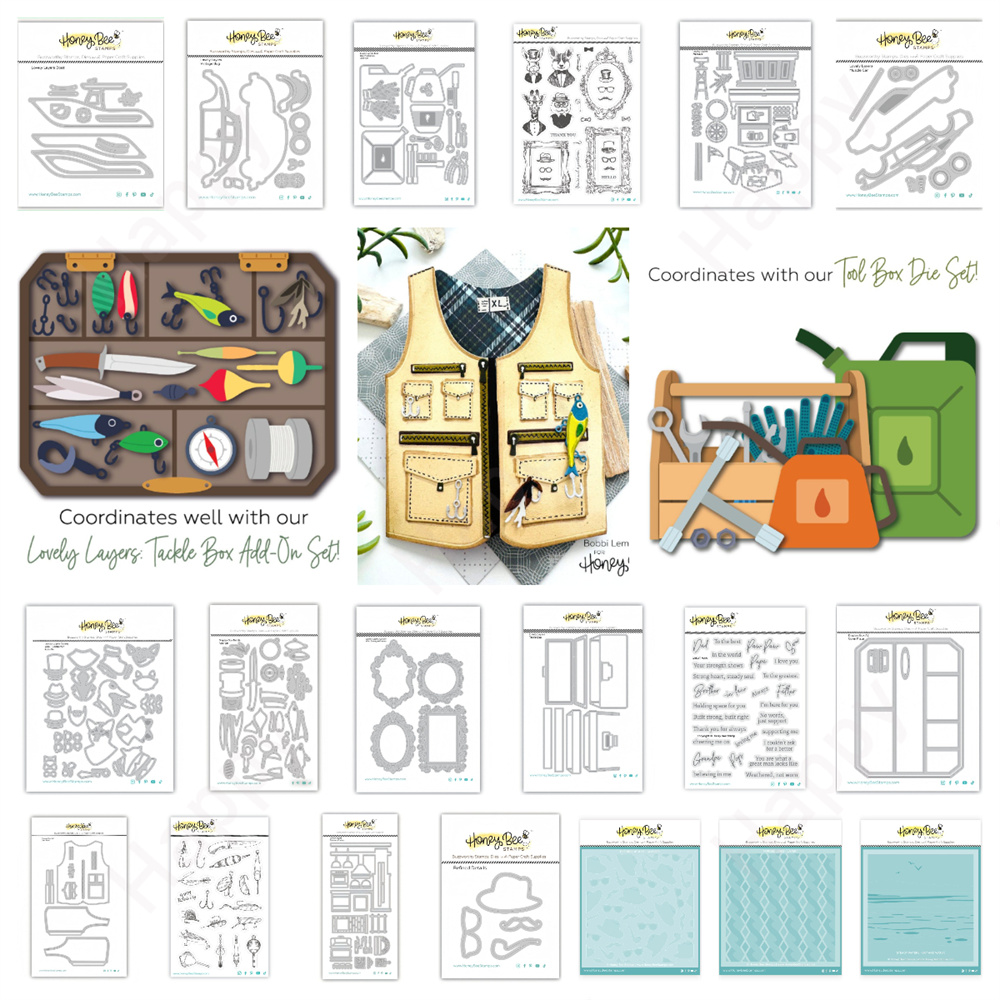Tackle Box - Новые металлические вырубные штампы для скрапбукинга: