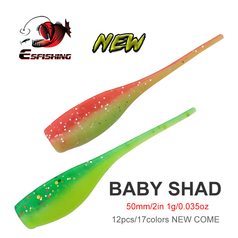 Fishing Equipment Ebay - ESFISHING 50 мм мягкая приманка Baby