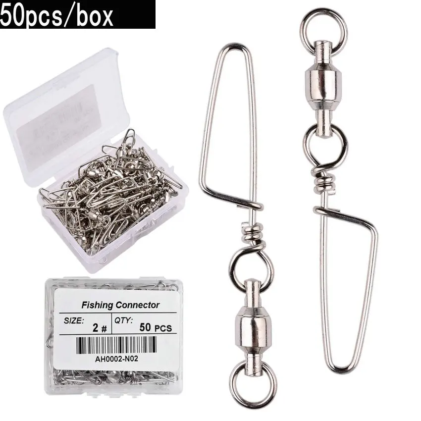 Tackle Box - 50 шт. вертлюг с шарикоподшипником для